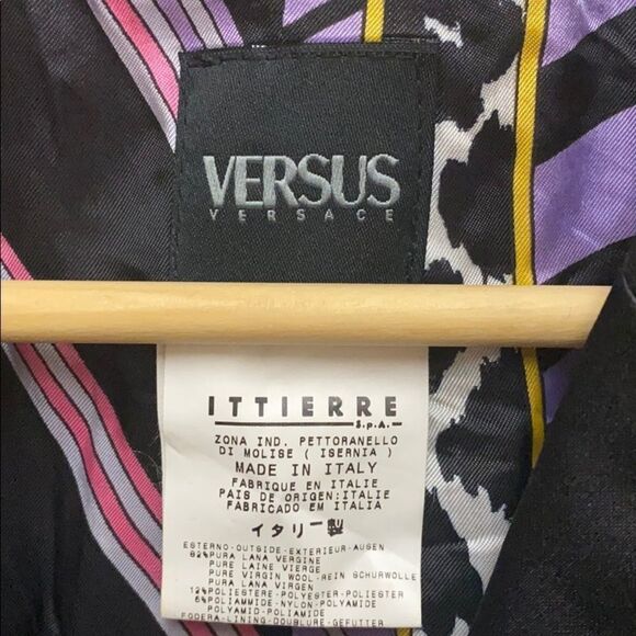 Versus by Versace Metallic Pinstripe Jacket 52R - Picture 2 of 7